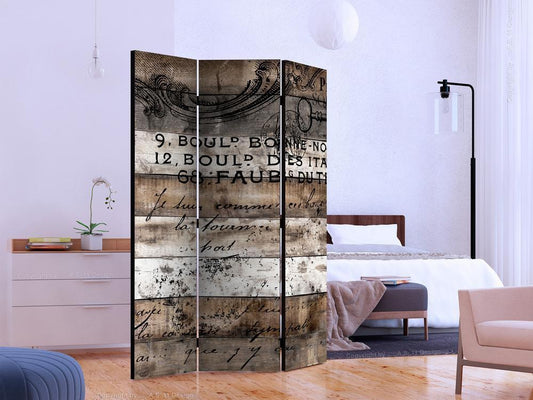Decorative partition-Room Divider - Old Vineyard-Folding Screen Wall Panel by ArtfulPrivacy