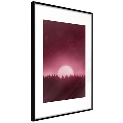 Framed Art - Moonrise-artwork for wall with acrylic glass protection