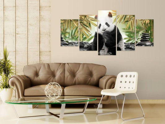 Canvas Print - Cute Panda Bear-ArtfulPrivacy-Wall Art Collection