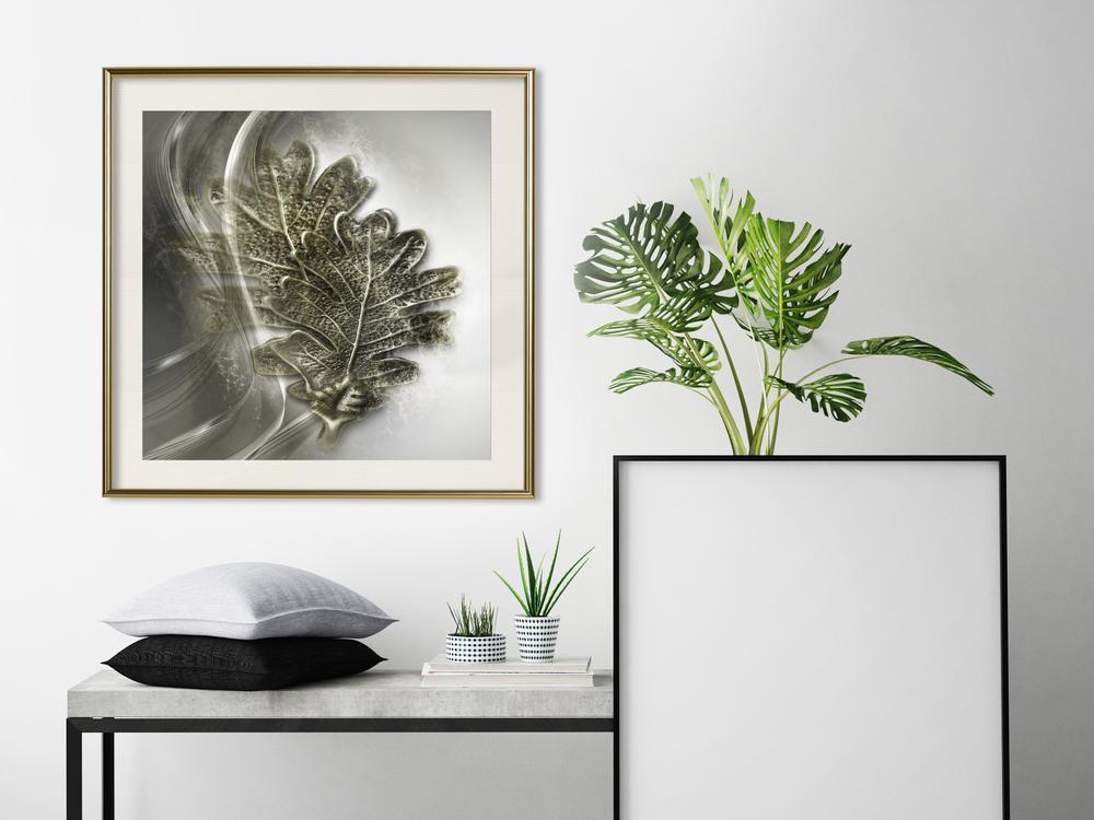 Botanical Wall Art - Leaves of the Tree of Wisdom-artwork for wall with acrylic glass protection