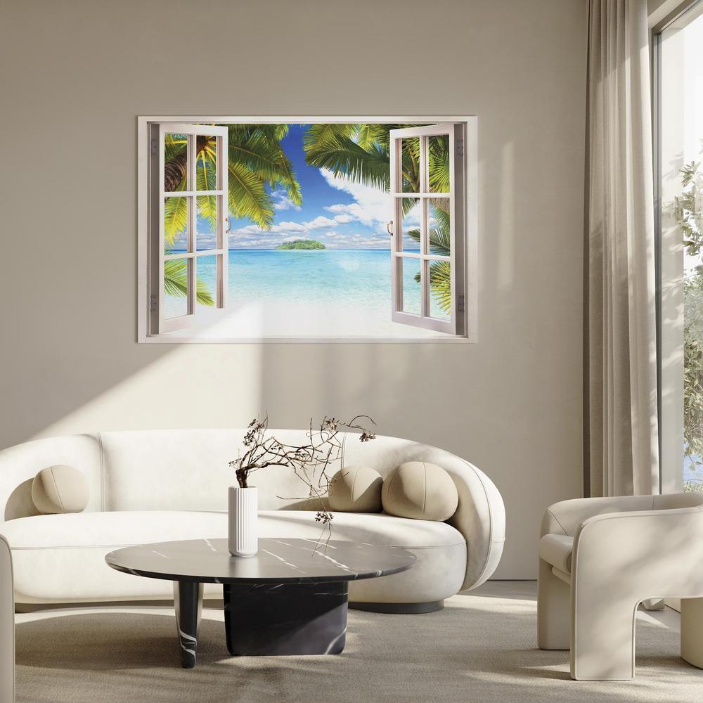 Canvas Print - Window: Sea View-ArtfulPrivacy-Wall Art Collection