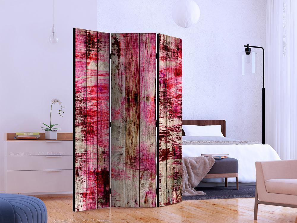 Decorative partition-Room Divider - Abstract Wood-Folding Screen Wall Panel by ArtfulPrivacy