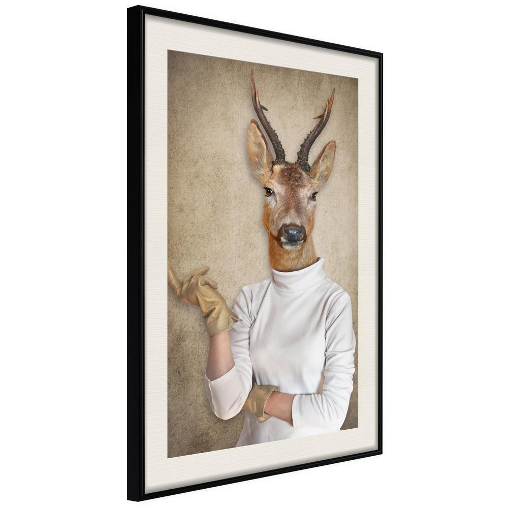 Frame Wall Art - Animal Alter Ego: Capreolus-artwork for wall with acrylic glass protection