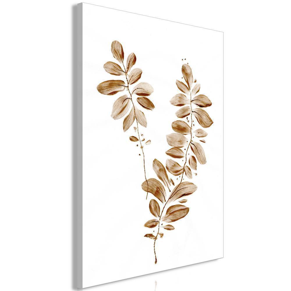 Canvas Print - August Leaves (1 Part) Vertical-ArtfulPrivacy-Wall Art Collection