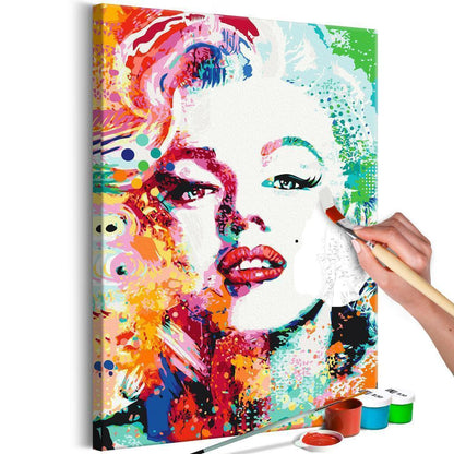 Start learning Painting - Paint By Numbers Kit - Charming Marilyn - new hobby