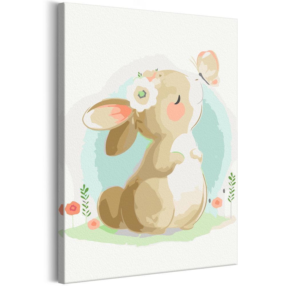 Start learning Painting - Paint By Numbers Kit - Dreamer Rabbit - new hobby
