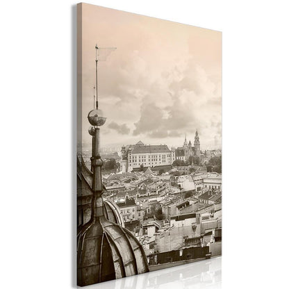 Canvas Print - Cracow: Royal Castle (1 Part) Vertical-ArtfulPrivacy-Wall Art Collection