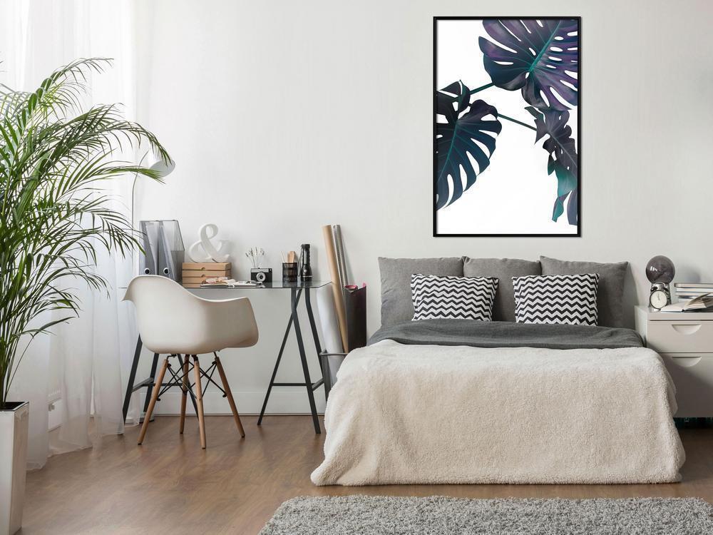 Botanical Wall Art - Evergreen Monstera-artwork for wall with acrylic glass protection