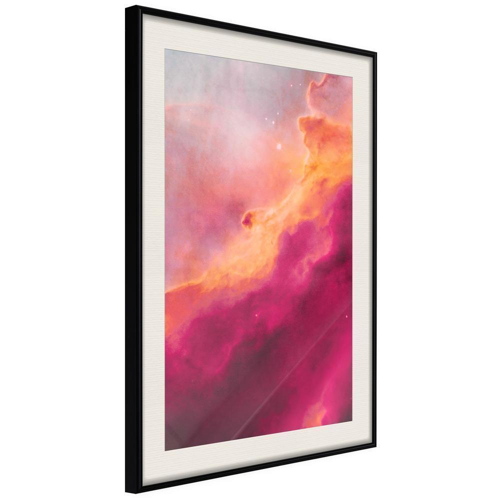 Abstract Poster Frame - Explosion of Colours-artwork for wall with acrylic glass protection