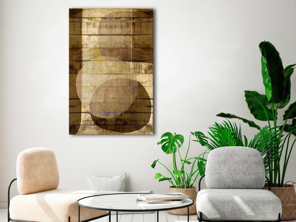 Canvas Print - Golden Chocolate (1 Part) Vertical-ArtfulPrivacy-Wall Art Collection