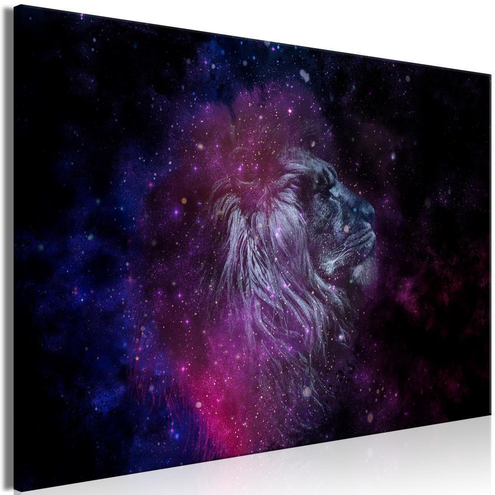 Canvas Print - Cosmic Lion (1 Part) Wide-ArtfulPrivacy-Wall Art Collection