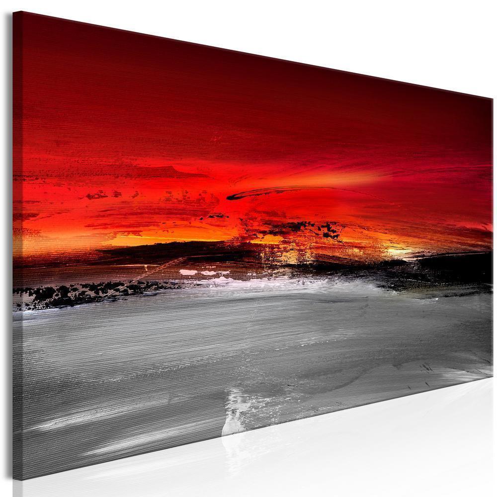 Canvas Print - Crimson Landscape (1 Part) Narrow-ArtfulPrivacy-Wall Art Collection