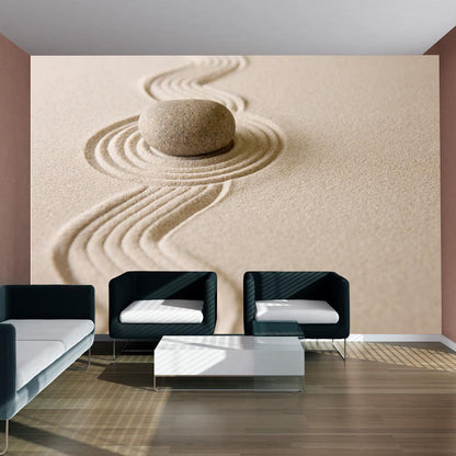 Wall Mural - Zen sand garden-Wall Murals-ArtfulPrivacy