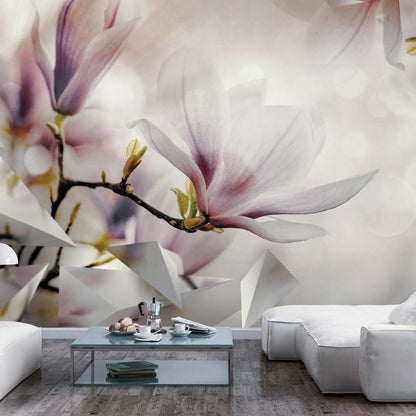 Wall Mural - Subtle Magnolias - First Variant-Wall Murals-ArtfulPrivacy