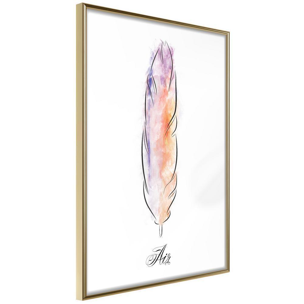 Abstract Poster Frame - Lightness I-artwork for wall with acrylic glass protection