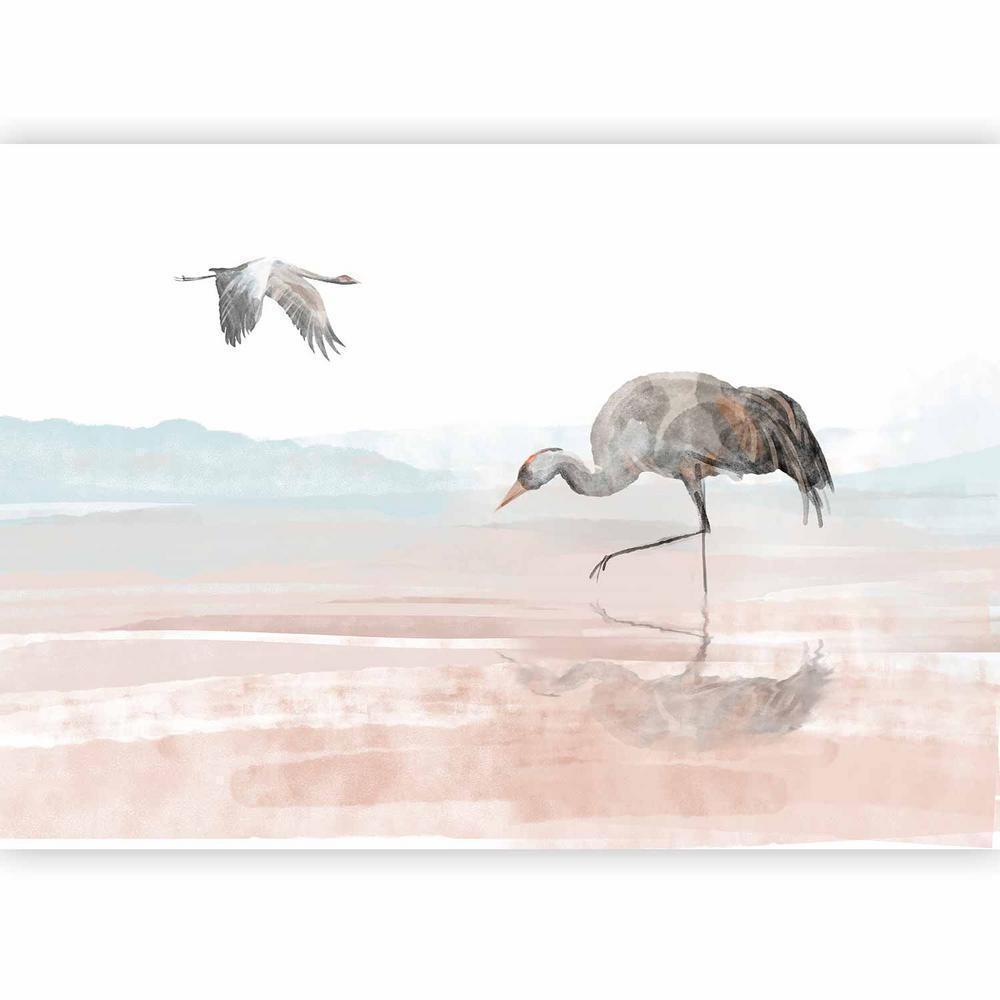 Wall Mural - Cranes Over the Water