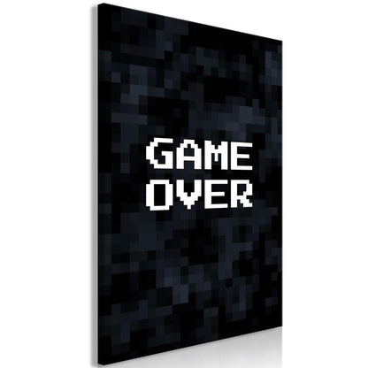 Canvas Print - Pixel Game Over-ArtfulPrivacy-Wall Art Collection