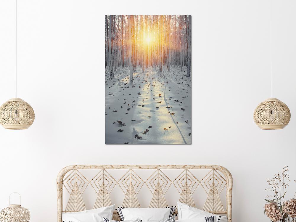 Canvas Print - Winter Afternoon (1 Part) Vertical-ArtfulPrivacy-Wall Art Collection