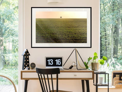 Framed Art - Farmland-artwork for wall with acrylic glass protection