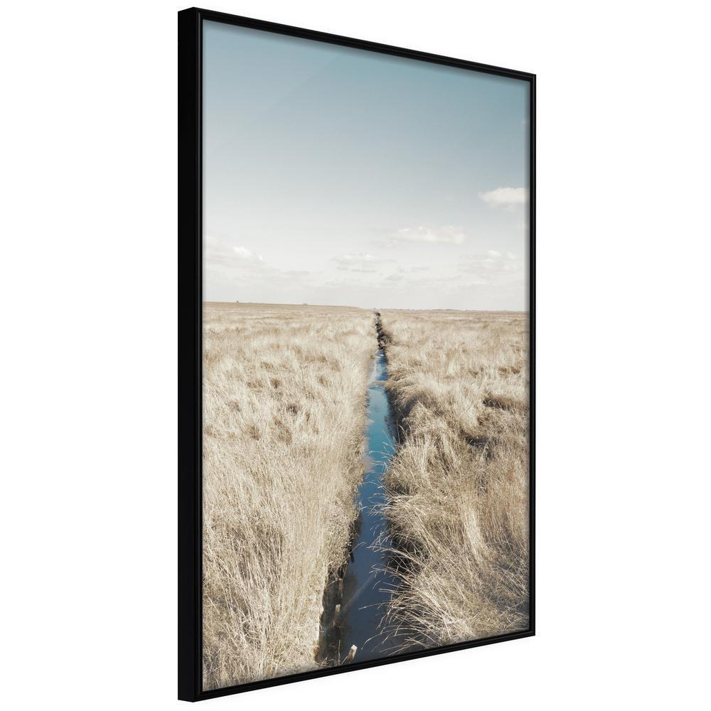 Framed Art - Drainage Ditch-artwork for wall with acrylic glass protection