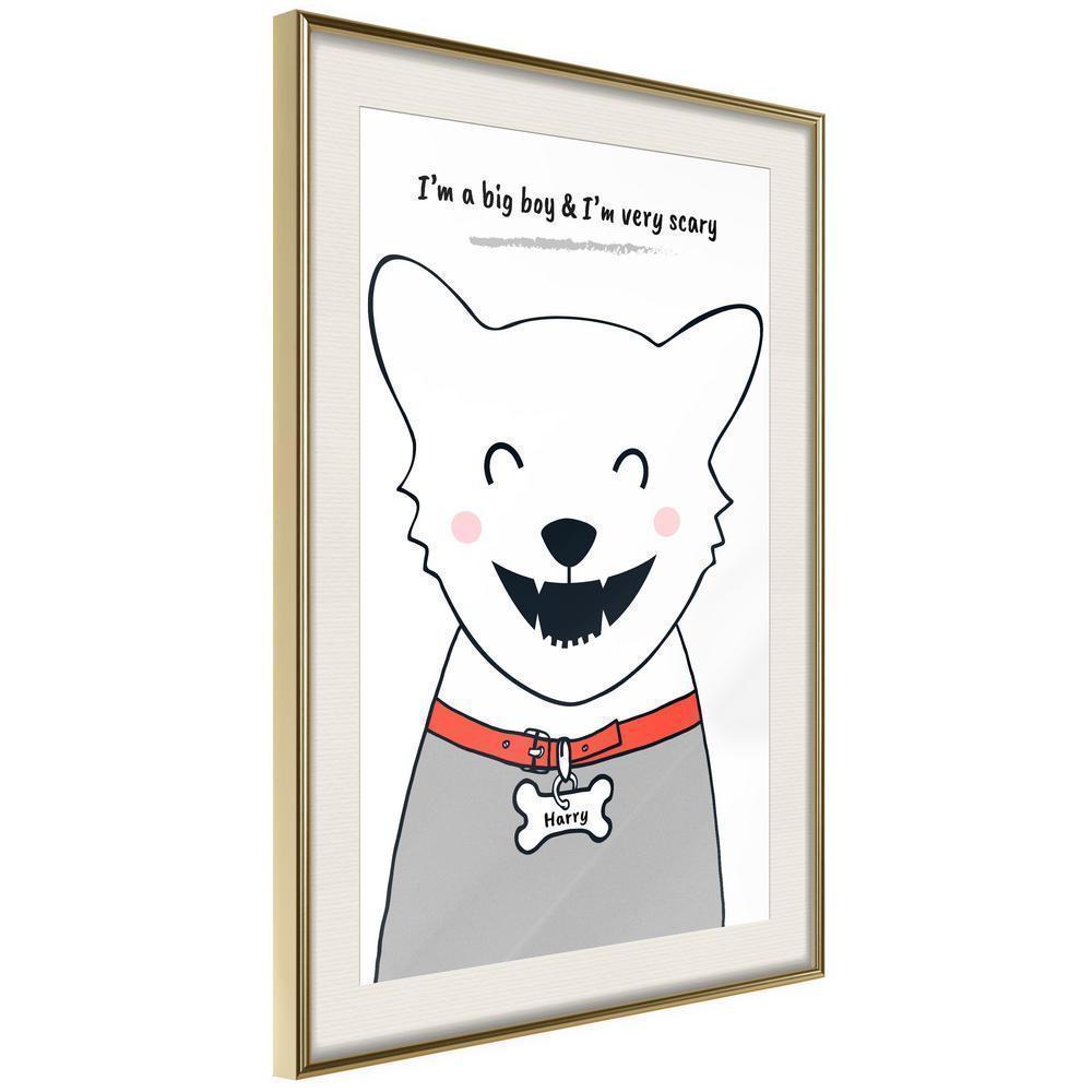 Nursery Room Wall Frame - Pure Happiness-artwork for wall with acrylic glass protection