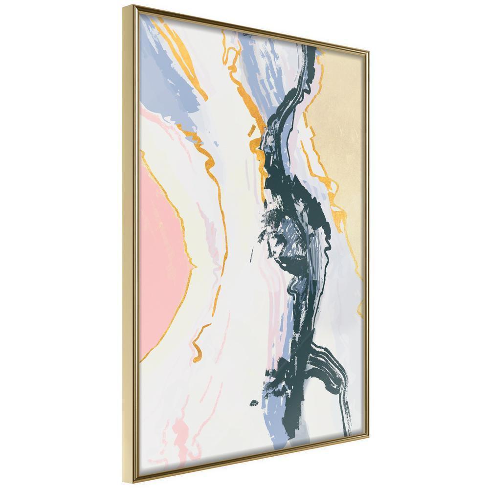 Abstract Poster Frame - Pulsating Suggestion-artwork for wall with acrylic glass protection