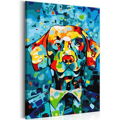 Start learning Painting - Paint By Numbers Kit - Dog Portrait - new hobby
