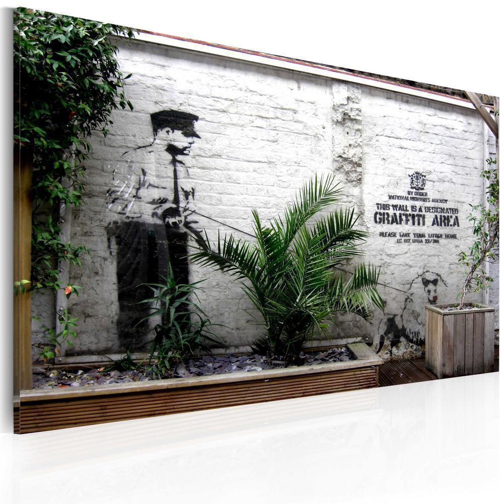 Canvas Print - Graffiti area (Banksy)-ArtfulPrivacy-Wall Art Collection