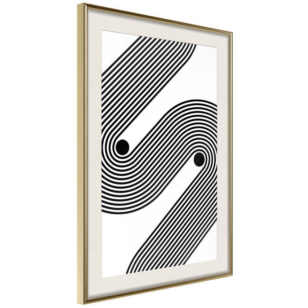 Abstract Poster Frame - Separated-artwork for wall with acrylic glass protection