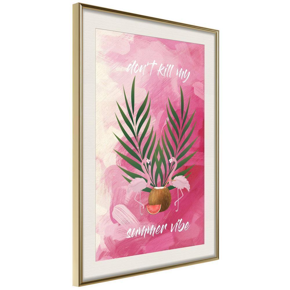 Botanical Wall Art - Back to the Summer-artwork for wall with acrylic glass protection