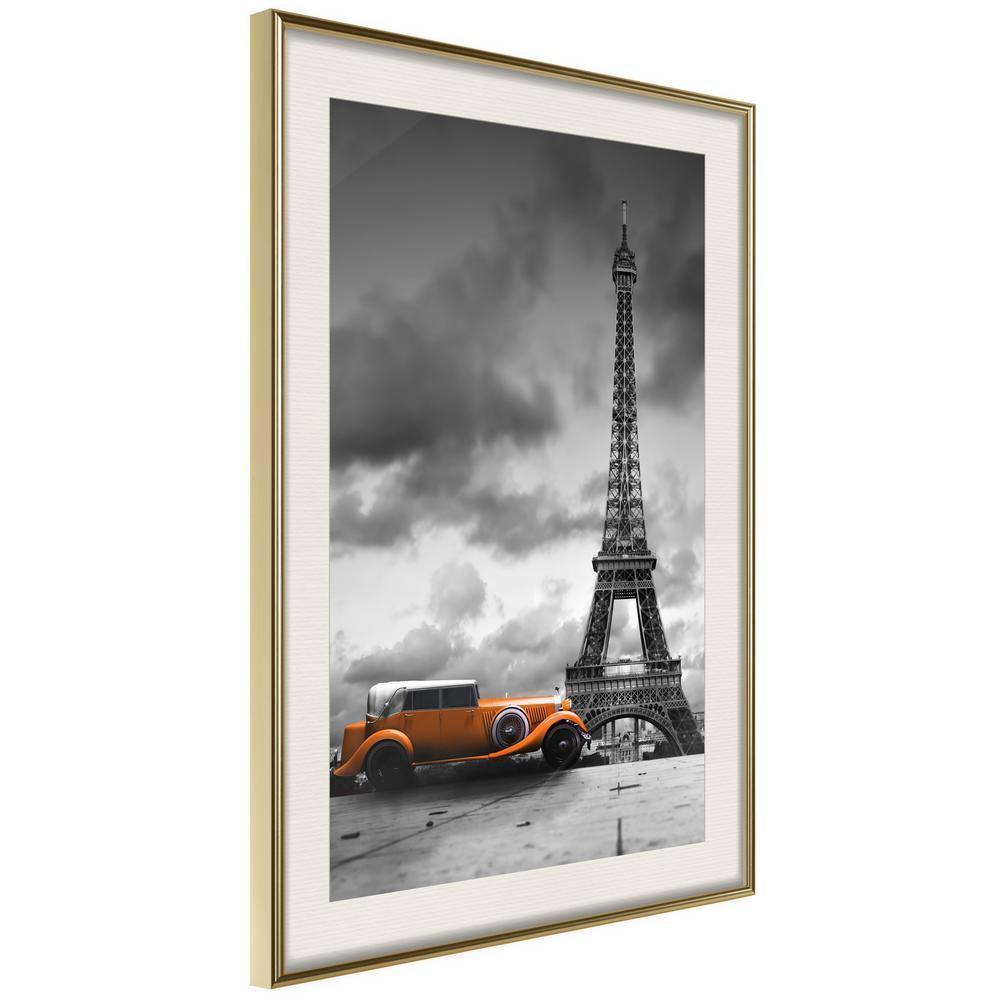 Autumn Framed Poster - Under the Eiffel Tower-artwork for wall with acrylic glass protection