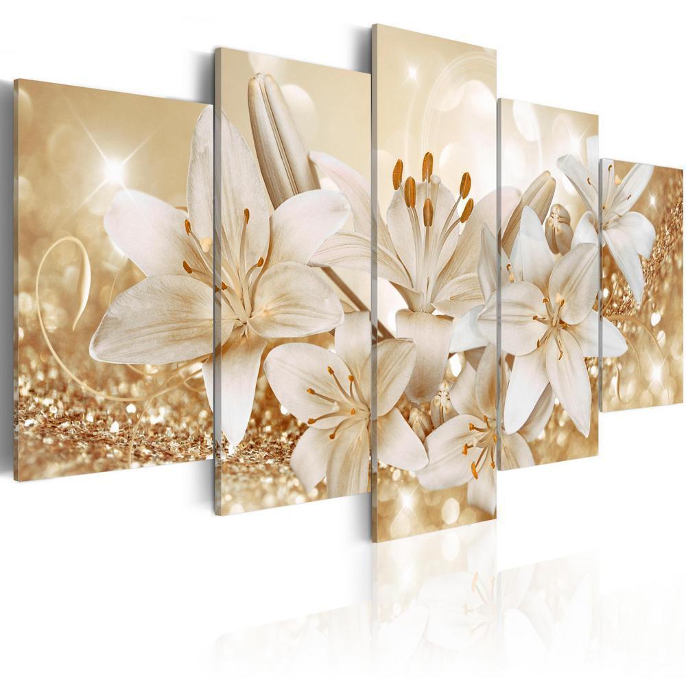Durable Plexiglas Decorative Print - Acrylic Print - Golden Bouquet - ArtfulPrivacy