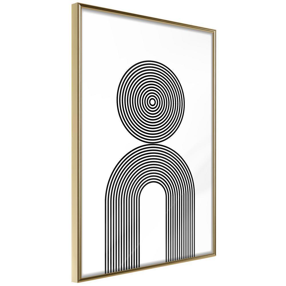 Abstract Poster Frame - Internal Balance-artwork for wall with acrylic glass protection
