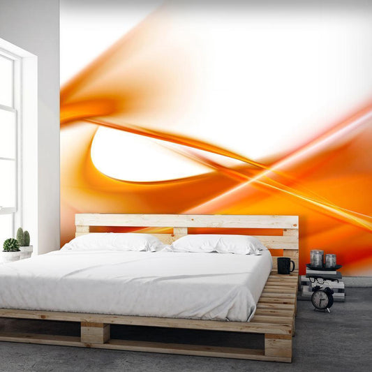 Wall Mural - abstract - orange-Wall Murals-ArtfulPrivacy