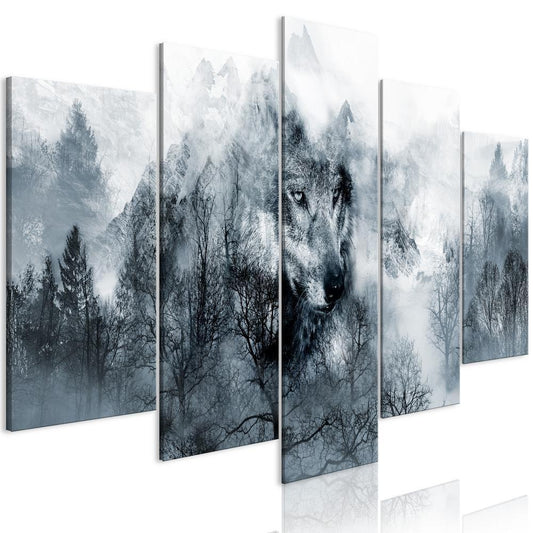 Canvas Print - Mountain Predator (5 Parts) Wide-ArtfulPrivacy-Wall Art Collection
