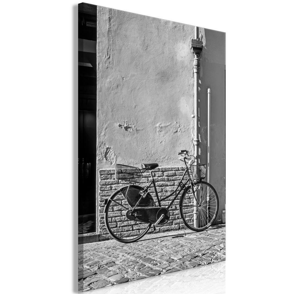 Canvas Print - Old Italian Bicycle (1 Part) Vertical-ArtfulPrivacy-Wall Art Collection