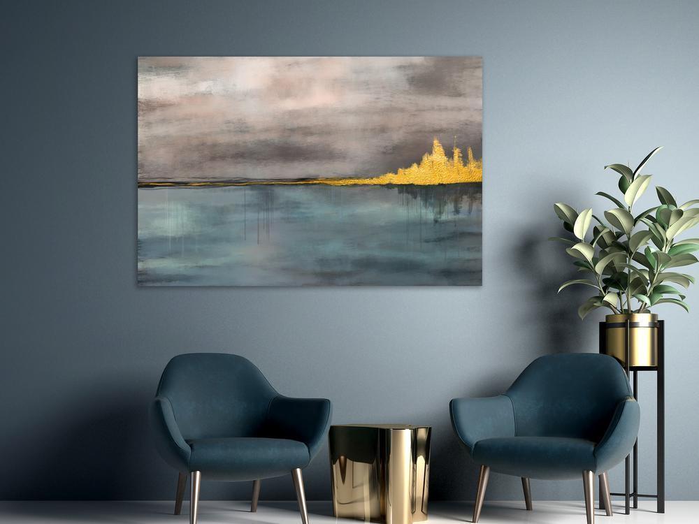 Canvas Print - Golden City (1 Part) Wide-ArtfulPrivacy-Wall Art Collection