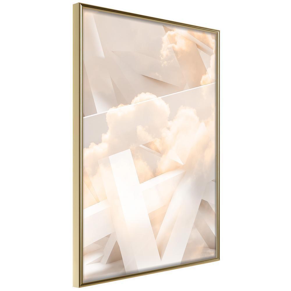 Abstract Poster Frame - Cloud Nine-artwork for wall with acrylic glass protection