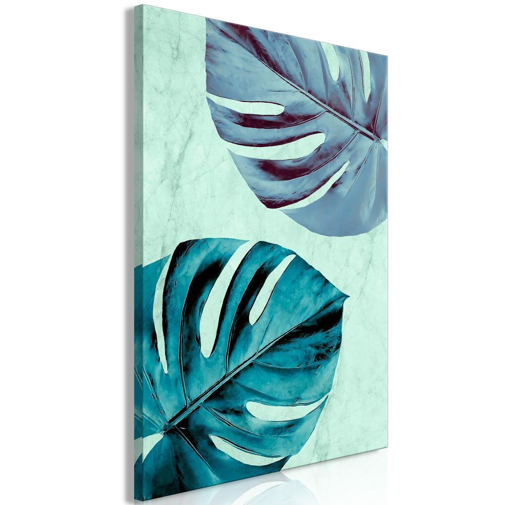 Canvas Print - Tropical Turquoise (1 Part) Vertical-ArtfulPrivacy-Wall Art Collection