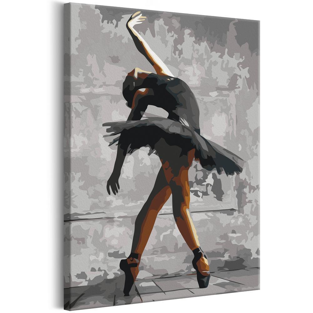 Start learning Painting - Paint By Numbers Kit - Ballerina Pose - new hobby