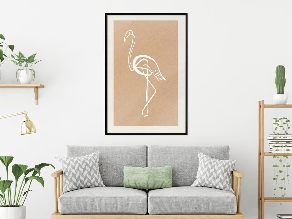 Frame Wall Art - Lonely Bird-artwork for wall with acrylic glass protection