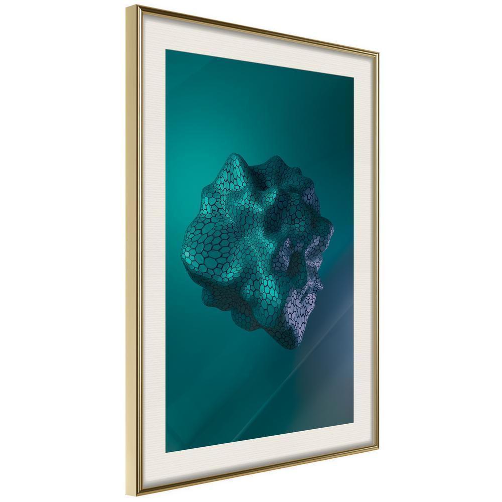 Abstract Poster Frame - Sea Fossil-artwork for wall with acrylic glass protection