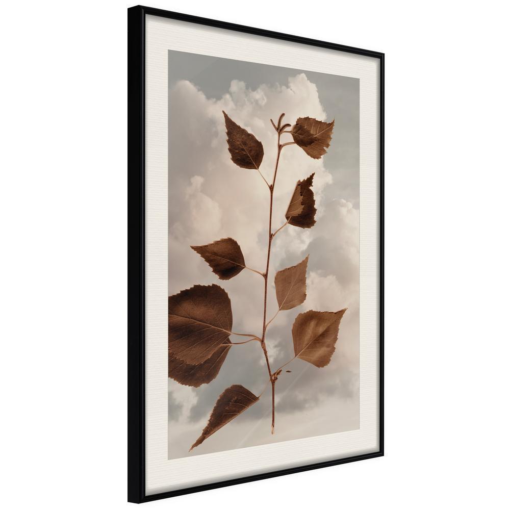 Botanical Wall Art - Leaves in the Clouds-artwork for wall with acrylic glass protection