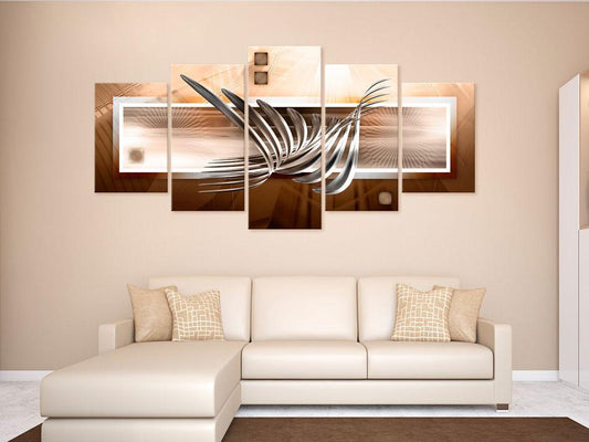 Canvas Print - Silver waves-ArtfulPrivacy-Wall Art Collection