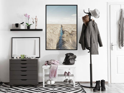 Framed Art - Drainage Ditch-artwork for wall with acrylic glass protection