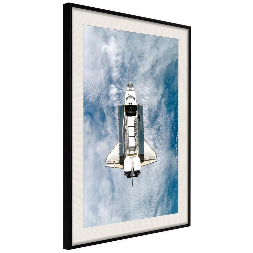Photography Wall Frame - Shuttle Flight-artwork for wall with acrylic glass protection