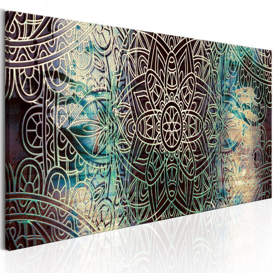Canvas Print - Mandala: Knot of Peace-ArtfulPrivacy-Wall Art Collection