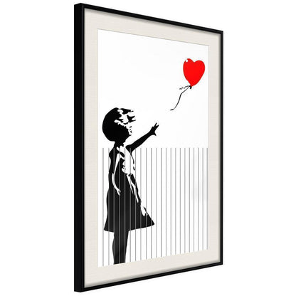 Urban Art Frame - Banksy: Love is in the Bin-artwork for wall with acrylic glass protection