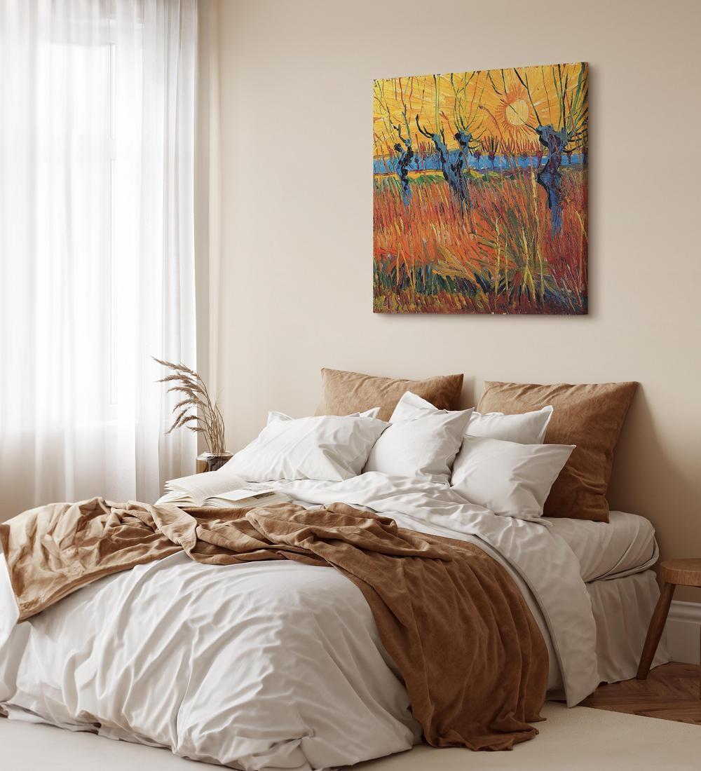 Canvas Print - Willows at Sunset-ArtfulPrivacy-Wall Art Collection