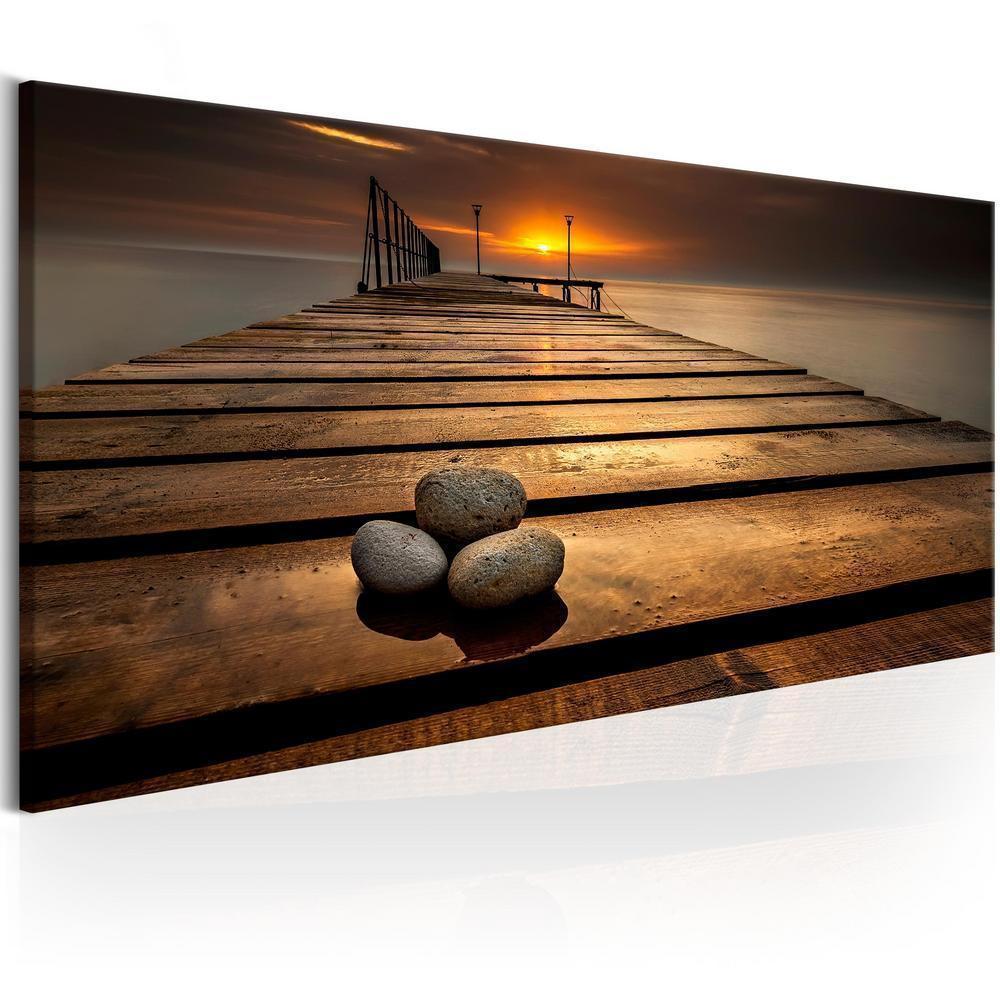 Canvas Print - Stones on the Pier-ArtfulPrivacy-Wall Art Collection